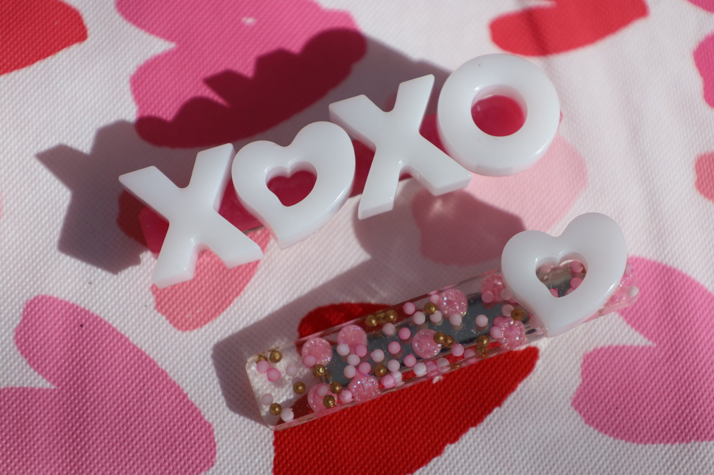 Pink Valentine Hair Clip