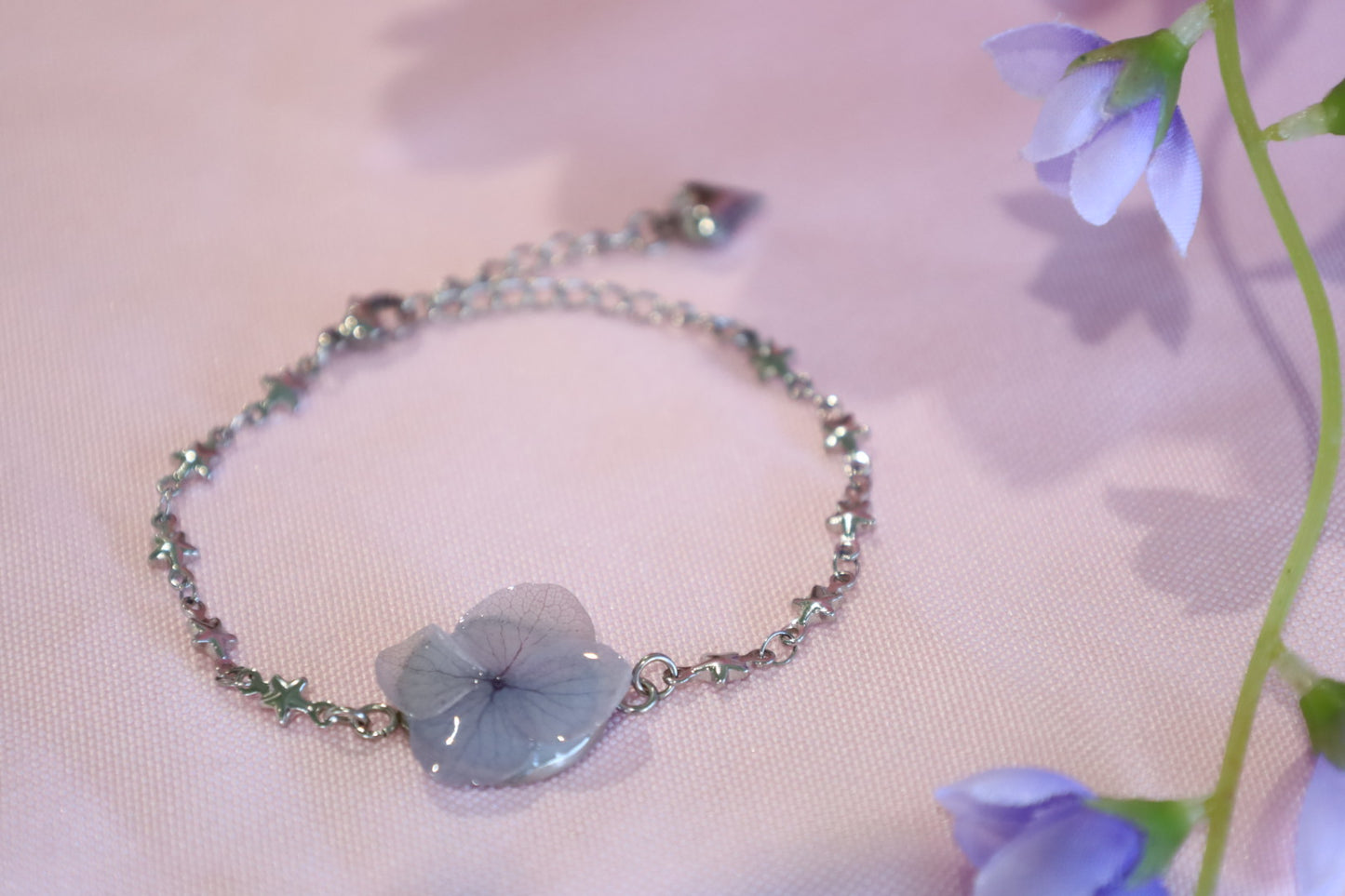 Light Blue Floral Bracelet
