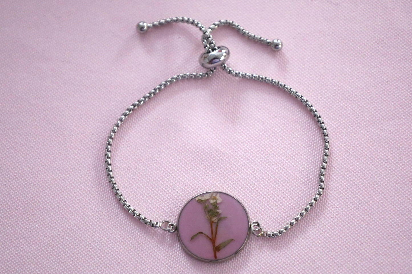 Pink Floral Bracelet