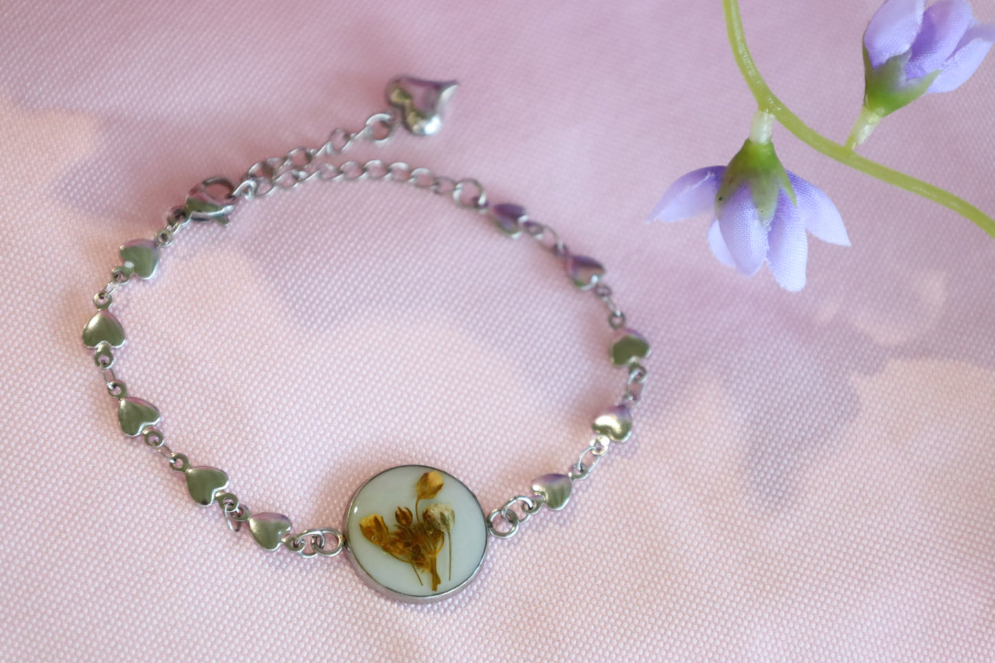 Orange Floral Bracelet