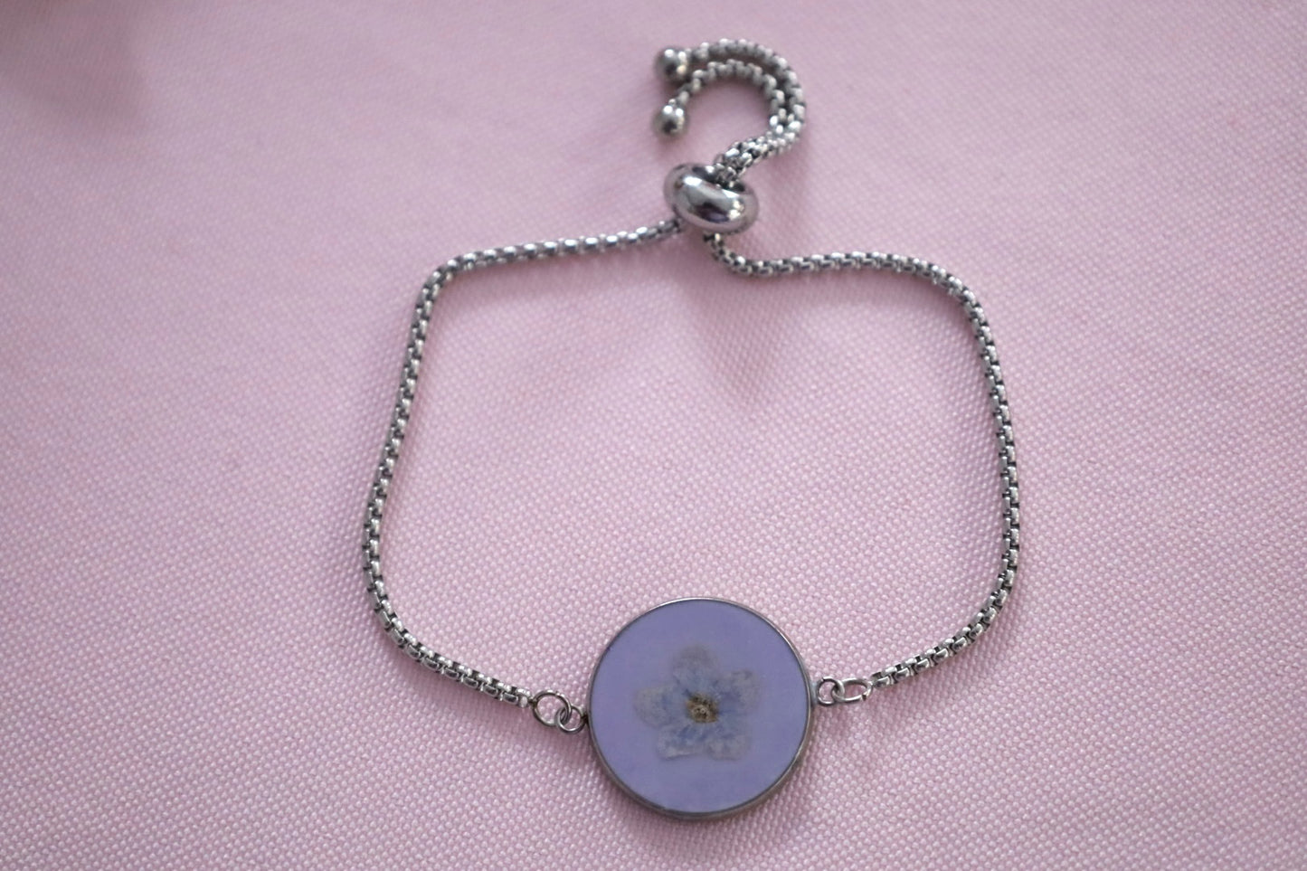 Blue Floral Bracelet
