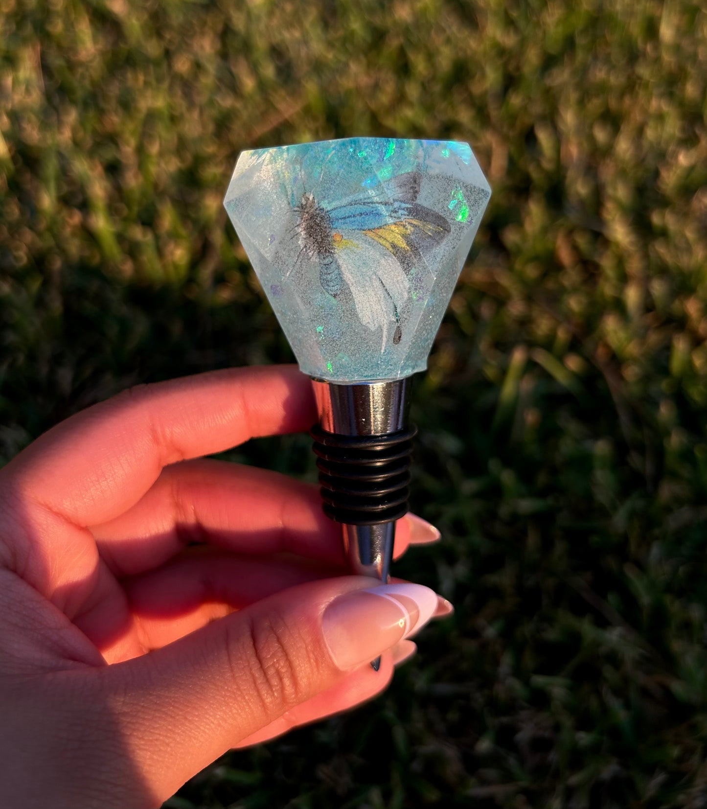 Light Blue Wine Stopper