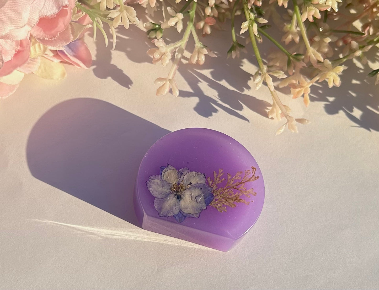 Floral Purple Photo Holder