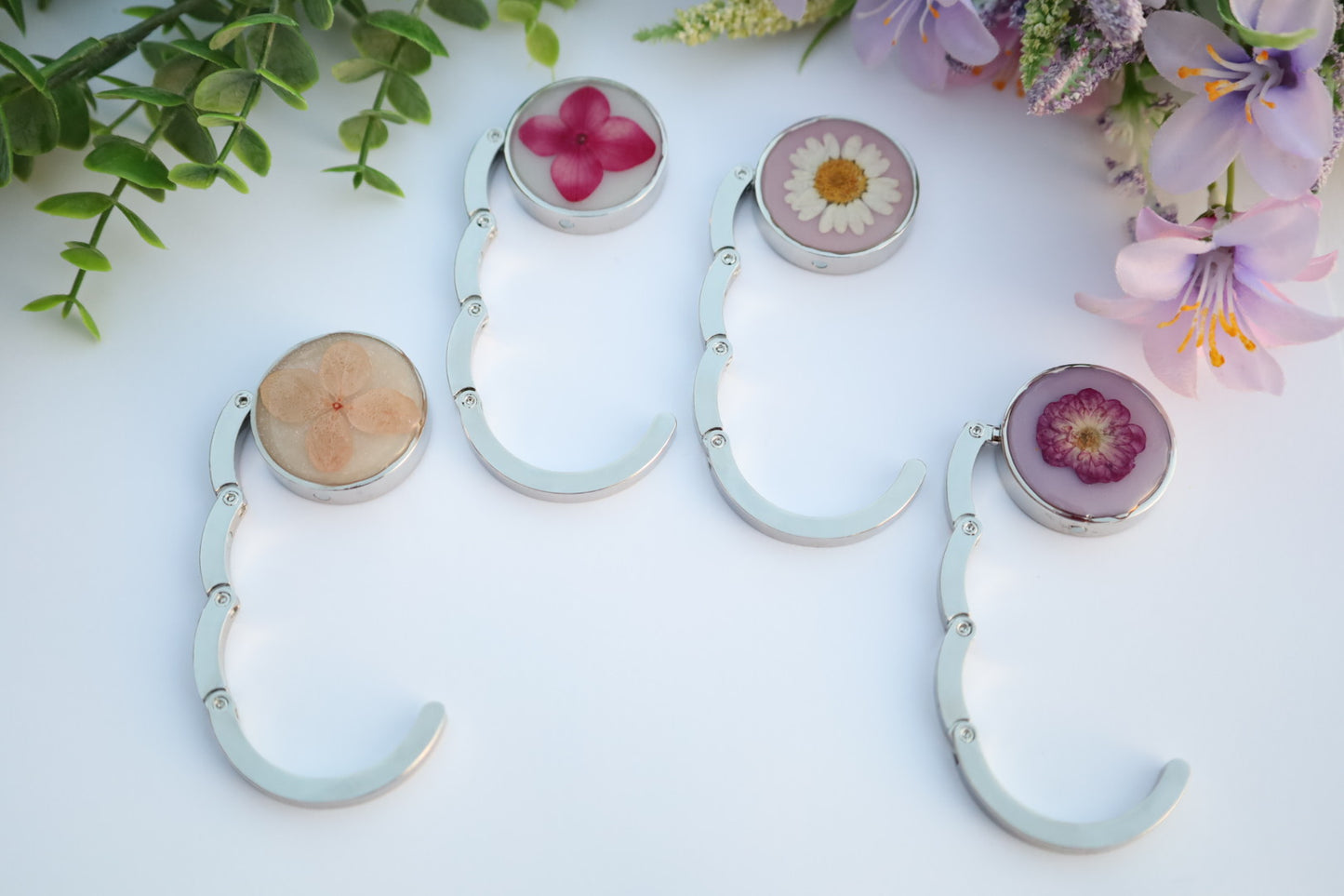 Pink & White Purse Hanger