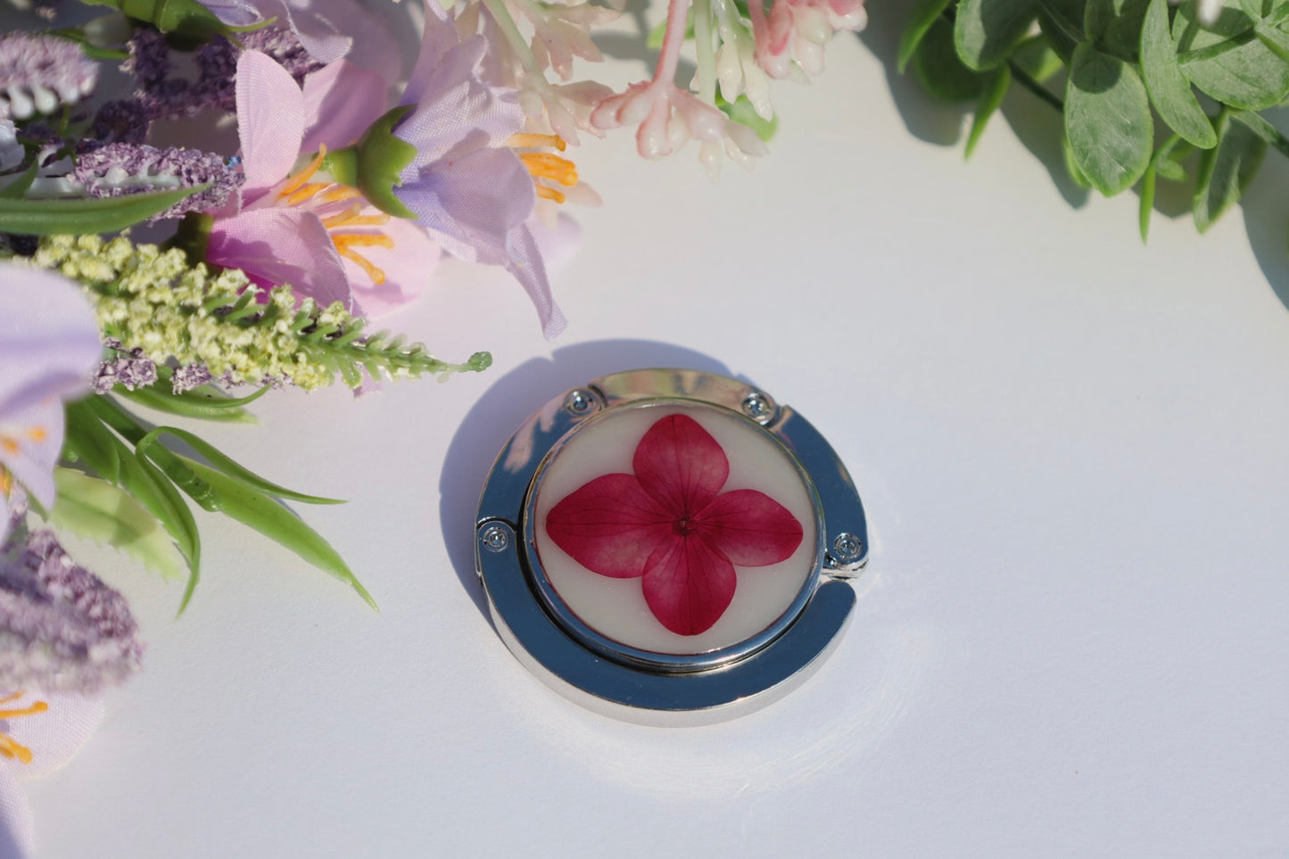 Pink & White Purse Hanger