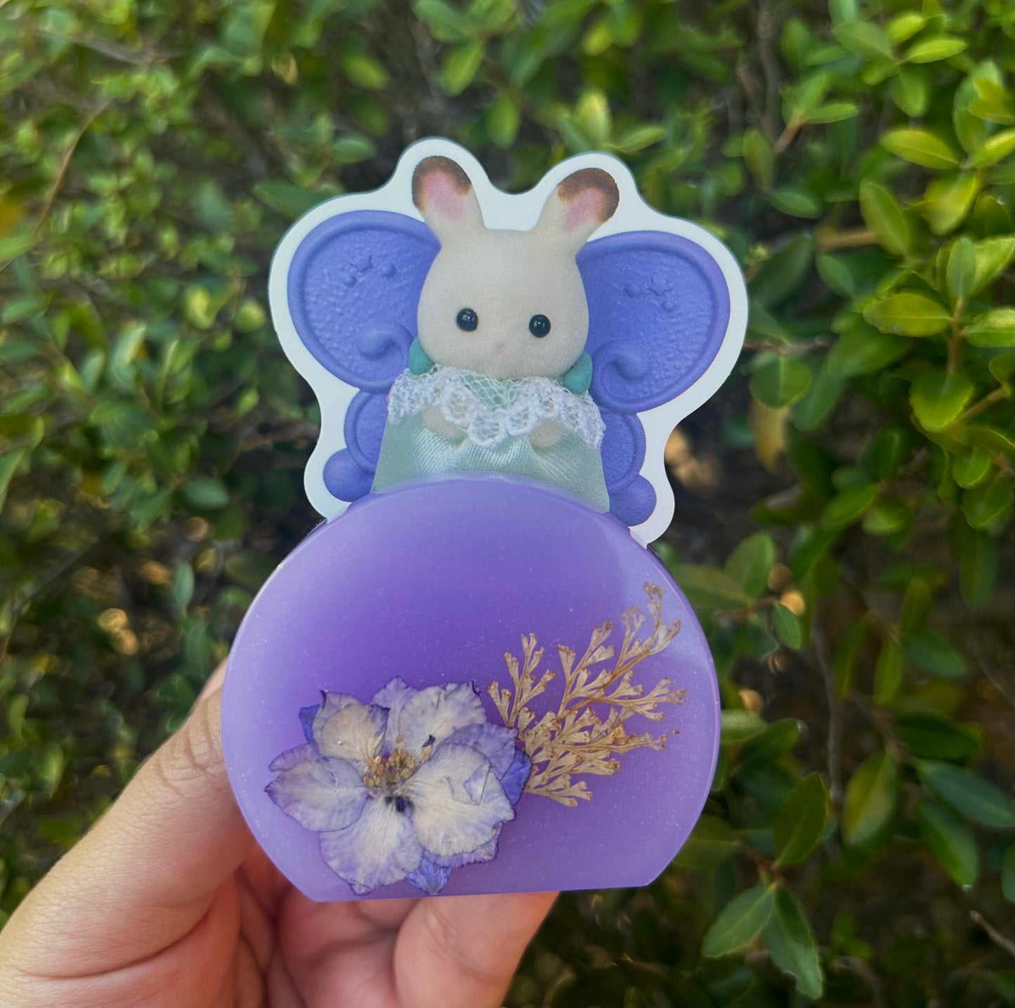 Floral Purple Photo Holder