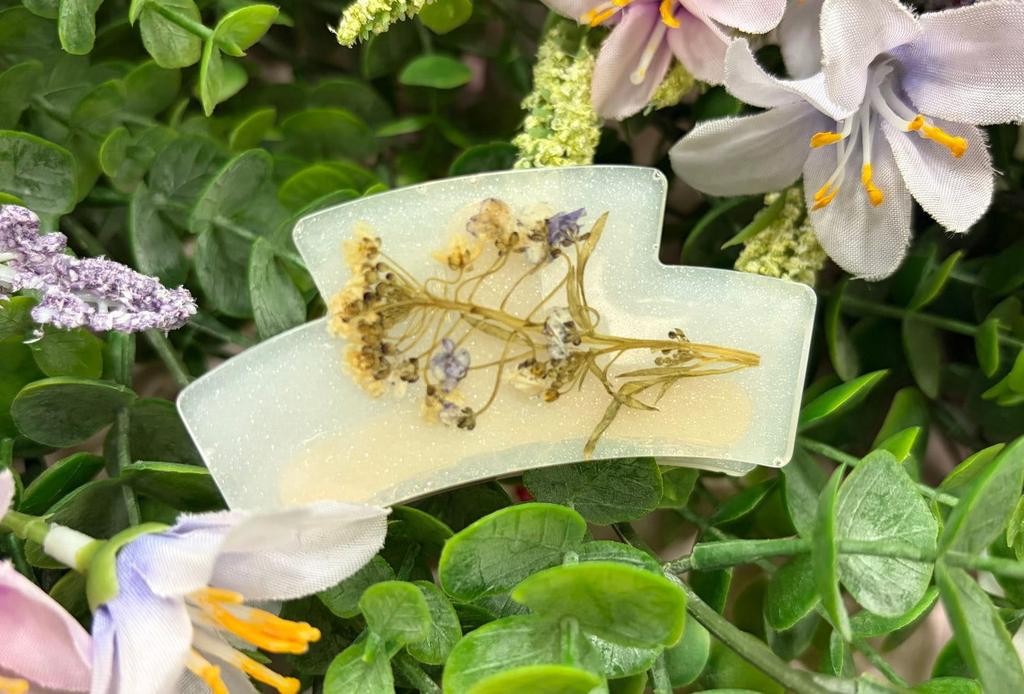 Small Floral Hair Claw