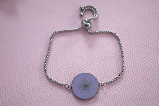 Blue Floral Bracelet