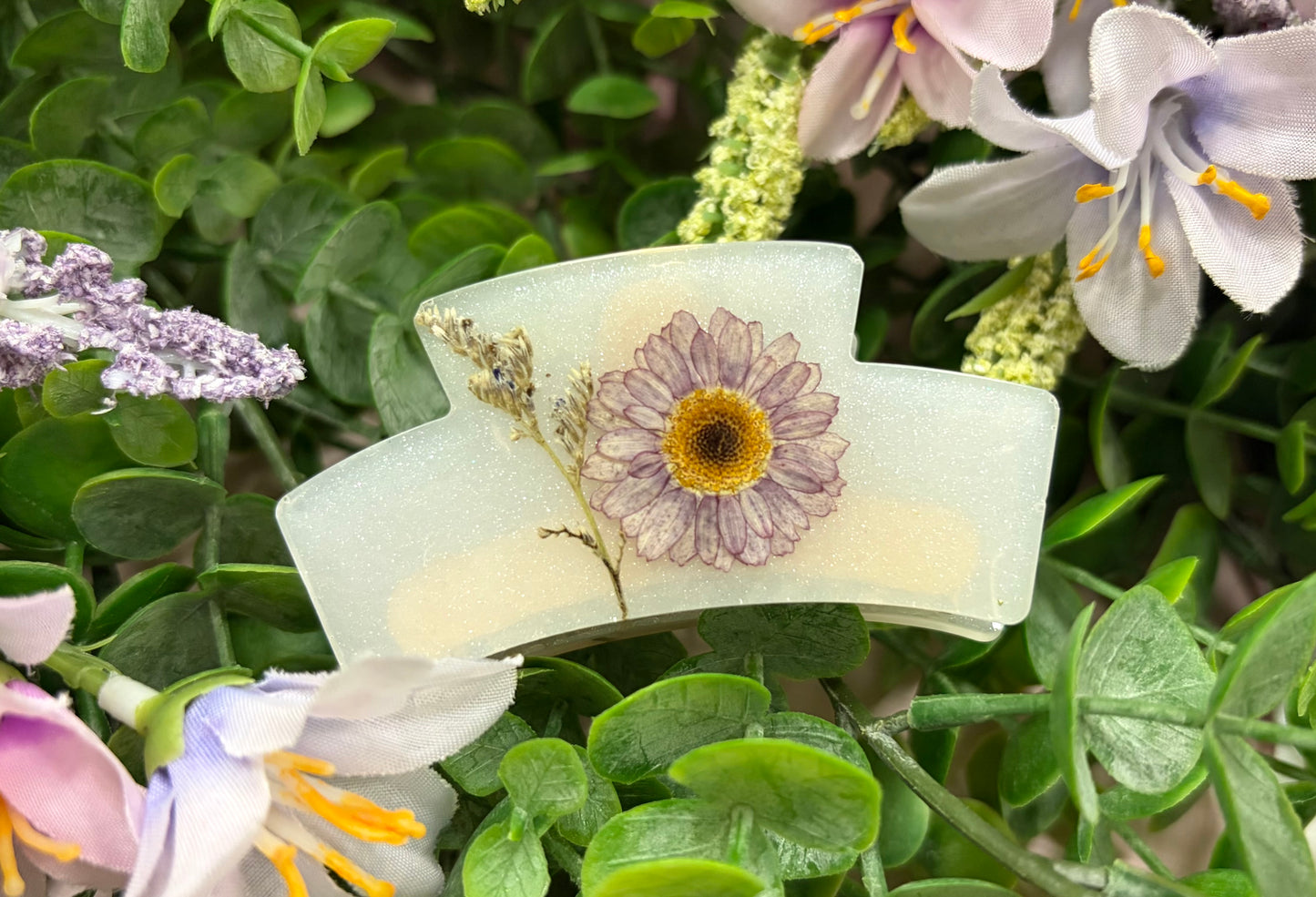 Small Floral Hair Claw