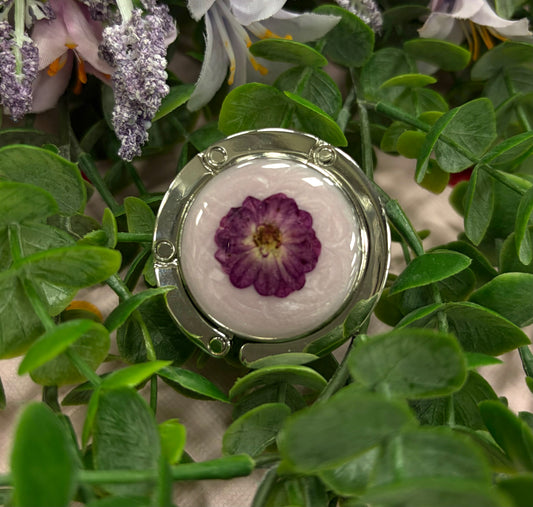 Pink Floral Purse Holder