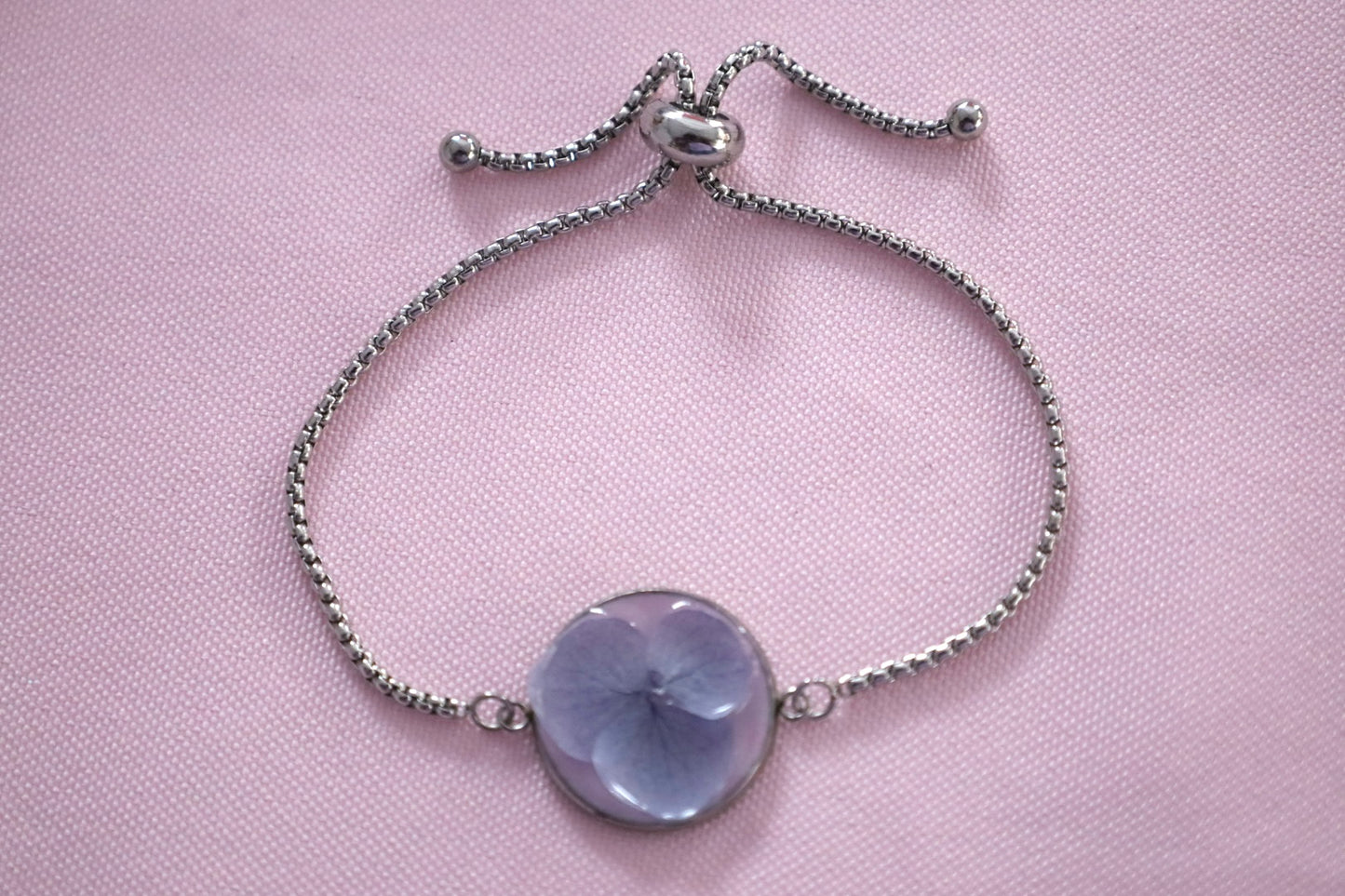 Purple Floral w/ Pink Bracelet